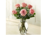 Gorgeous Peach - 6 Stems Vase